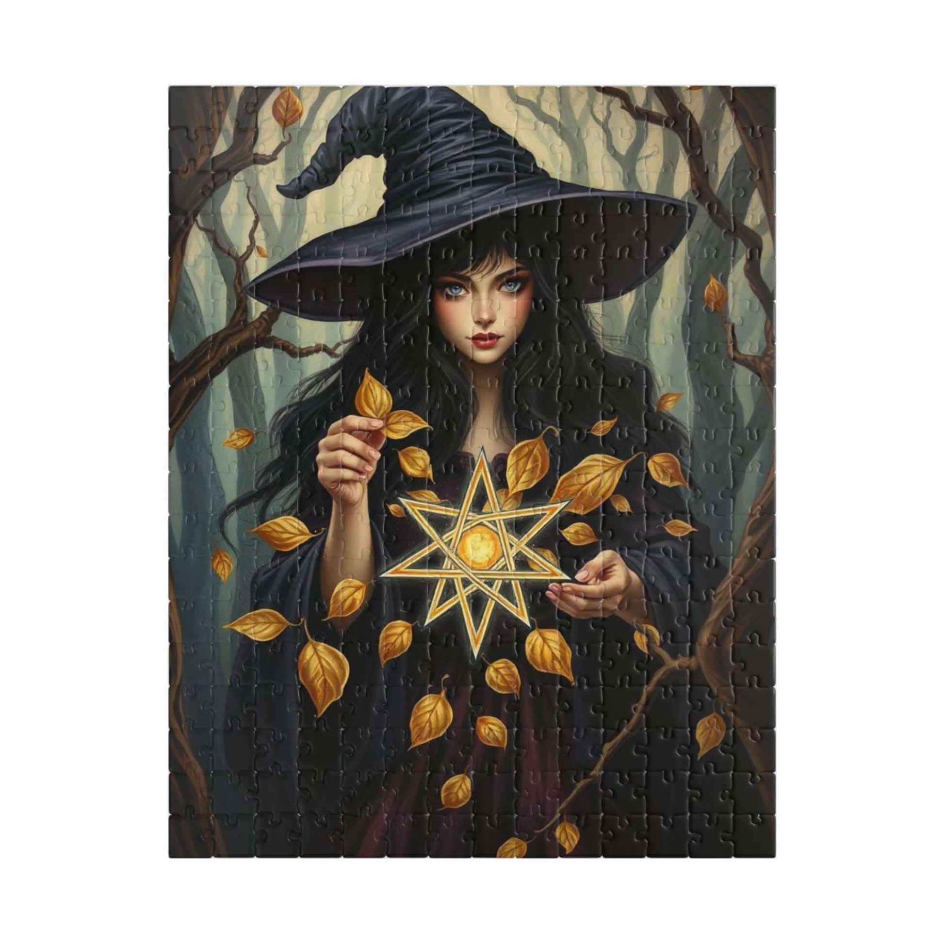 Ashes and Embers Magical Witch Puzzle, Enchanting Jigsaw for Adult Cozy Night In, Halloween Decor, Gift for Witch Lover, Mystery Enthusiasts