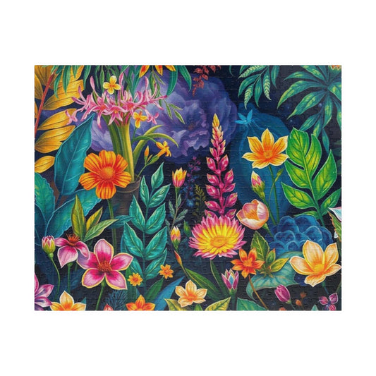 Twilight Garden Floral Jigsaw Puzzle - 110, 252, 520, 1014-piece Mystic Flower Puzzle