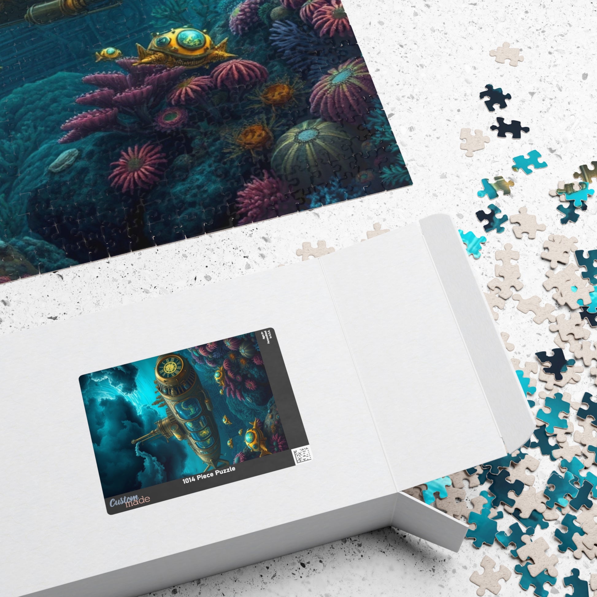 Underwater Submarine Puzzle | Steampunk Adventure | Perfect Gift for Ocean Lovers, Family Game Night, Unique Wall Art, Educational Fun Puzzle The Puzzle Chest