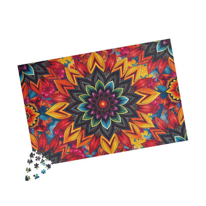 Vibrant Mandala Puzzle - Colorful Abstract Jigsaw Game Puzzle The Puzzle Chest
