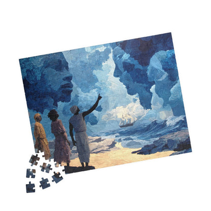 Ancestral Voyage Jigsaw Puzzle: Black Art, Afrocentric Artwork 252 pcs (Horizontal) Puzzle The Puzzle Chest