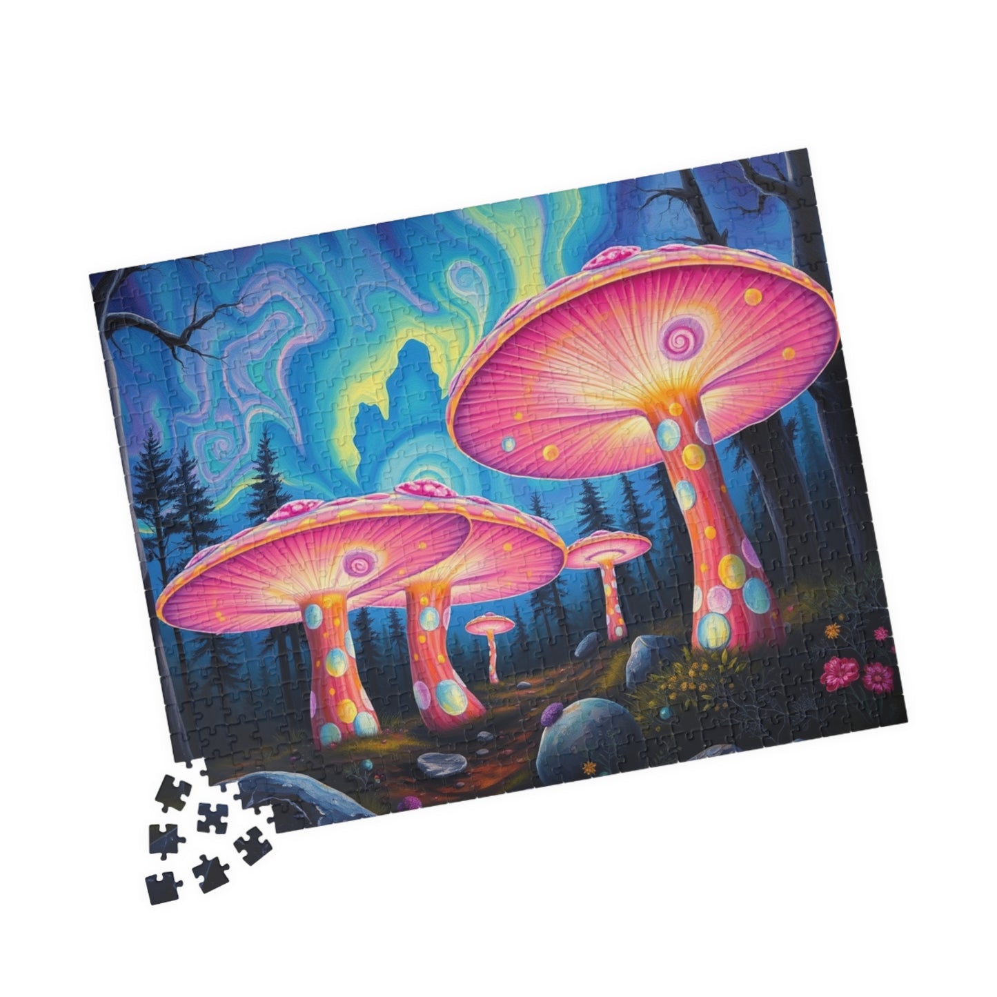Magical Mushroom Puzzle, Enchanting Fantasy Jigsaw Puzzle for Adults, Holiday or Birthday Gift for Friend, Puzzle Lover and Art Enthusiast Puzzle The Puzzle Chest