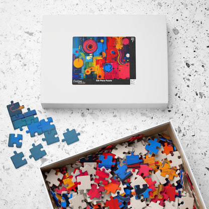 Vibrant Abstract Art Puzzle - Colorful Artwork Jigsaw Puzzle for Adults Puzzle The Puzzle Chest
