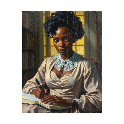 Elegant Vintage Puzzle - Black American Woman, Relaxing Gift for Her, Family Game Night, Art Collectors, Birthday Gift, Mindfulness Activity 252 pcs (Vertical) Puzzle The Puzzle Chest
