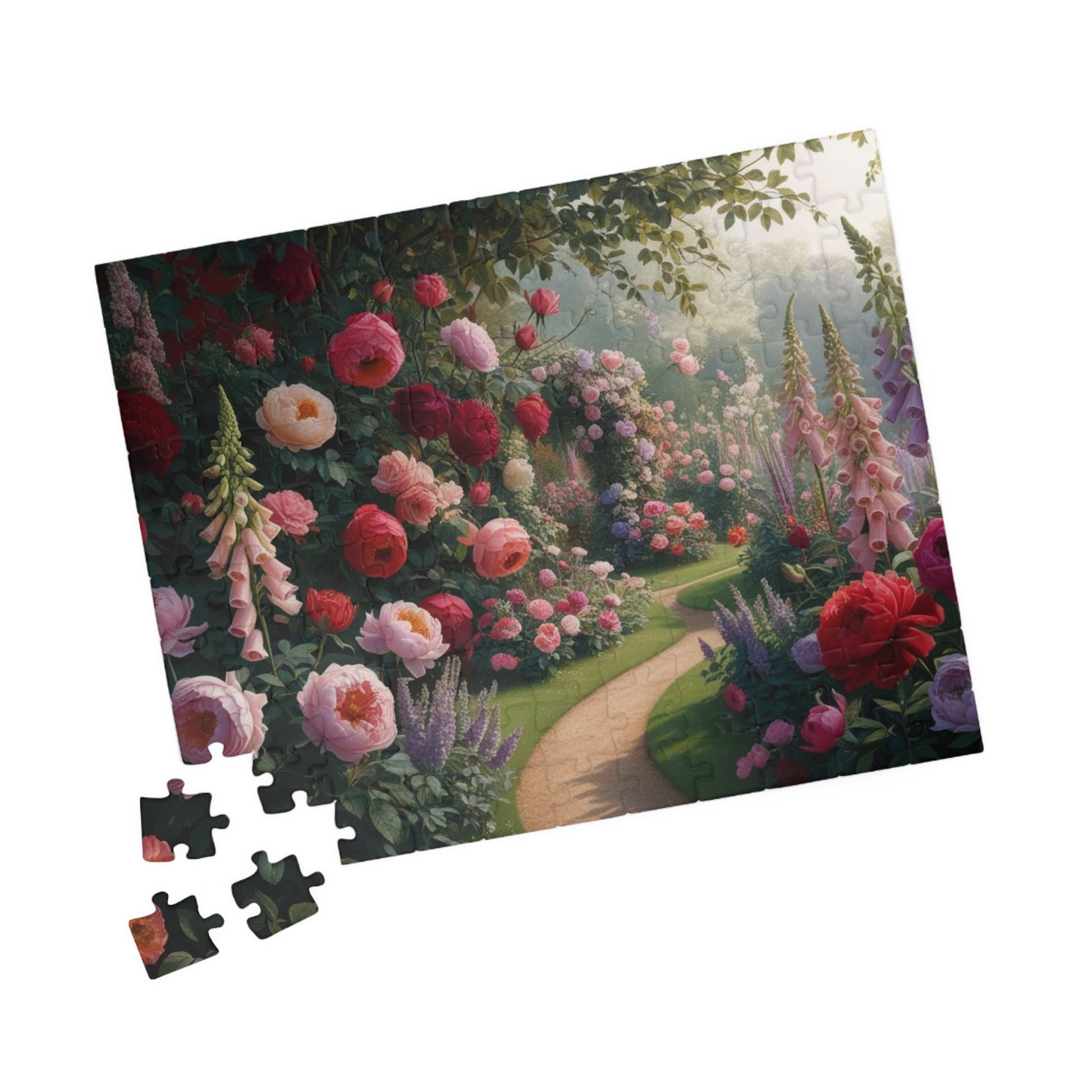Floral Pathway Puzzle, Beautiful Garden Adult Jigsaw Game, Relaxing Indoor Activity, Home and Family Entertainment, Gift for Nature Lovers Puzzle The Puzzle Chest