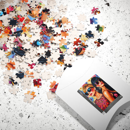 Chic Glamour Puzzle - Pop Art Jigsaw Game, Fashionista Vibes, Home Entertainment, Gift Idea, Family Fun, Brain Teaser, Woman Empowerment Puzzle The Puzzle Chest
