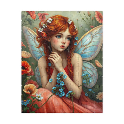 Auburn Flower Fairy Puzzle - Summer Garden Fantasy Jigsaw with Wildflowers, 110-1014 Piece Puzzle Lover Gift for Mindful Family or Solo Fun