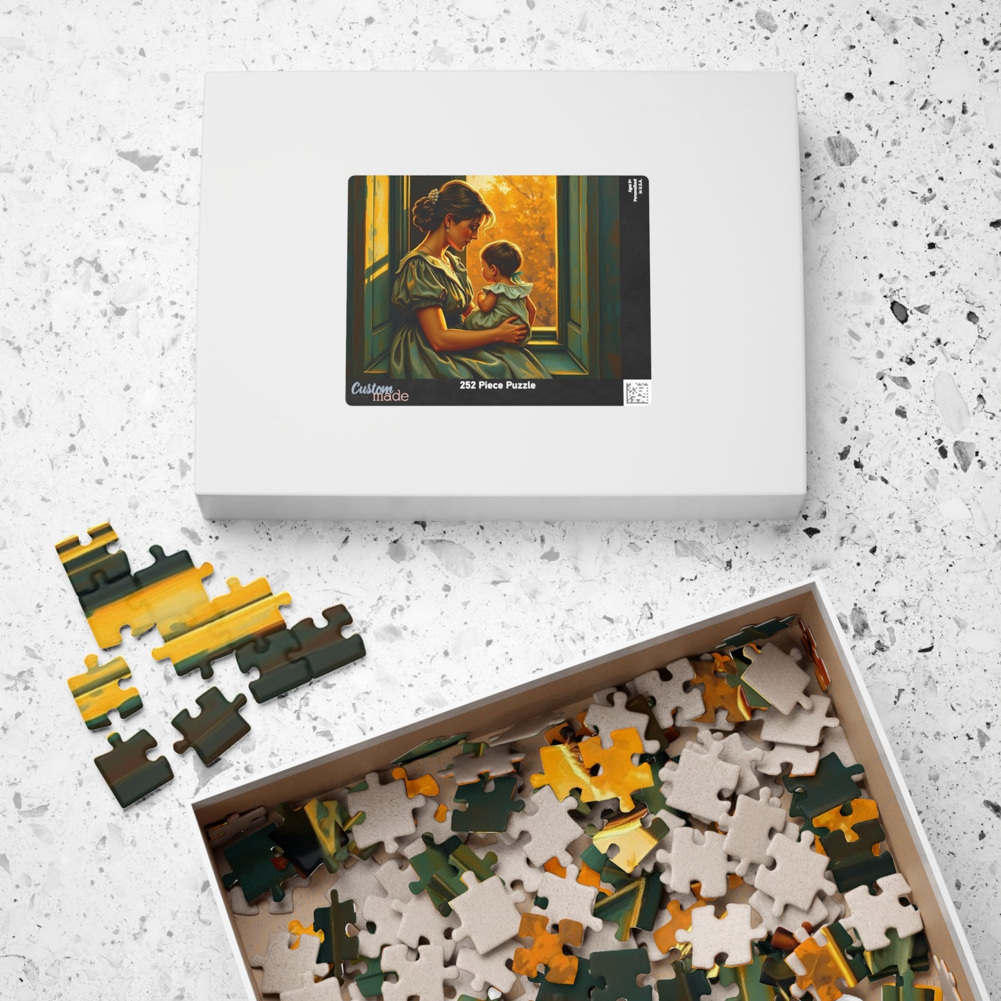 Heartwarming Mother and Child Puzzle - 110, 252, 520, 1014 Pieces, Family Bonding, Best Gift for Moms, Cozy Home Entertainment Brain Teaser Puzzle The Puzzle Chest