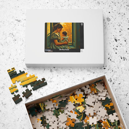Heartwarming Mother and Child Puzzle - 110, 252, 520, 1014 Pieces, Family Bonding, Best Gift for Moms, Cozy Home Entertainment Brain Teaser Puzzle The Puzzle Chest