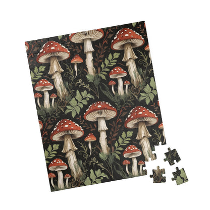 Vintage Mushroom Collage Jigsaw Puzzle, Nature Inspired Toadstool Art, Fun Fungi Game for Family Bonding, Puzzle Lover Best Unique Gift Puzzle The Puzzle Chest