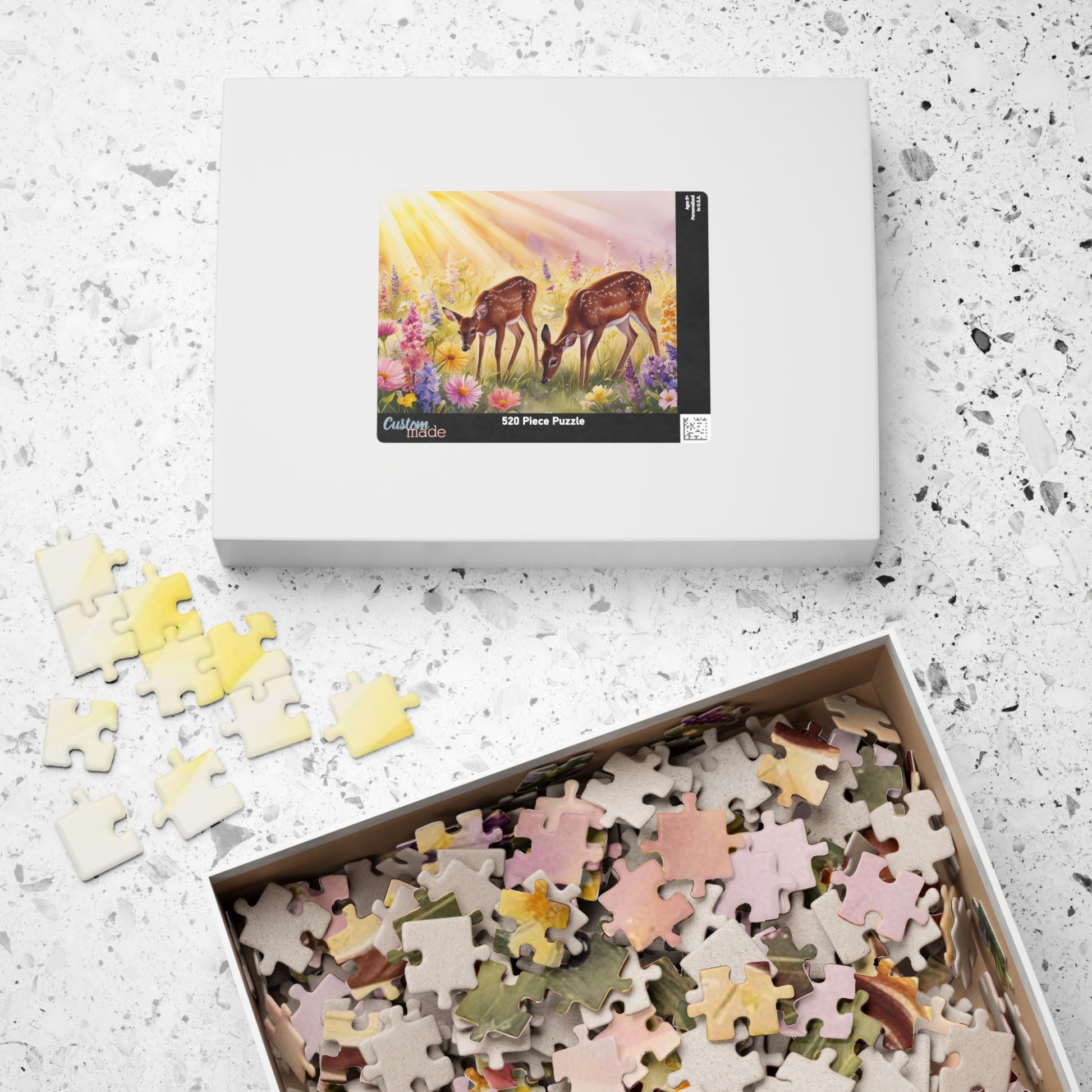Enchanting Deer Jigsaw Puzzle - 110, 252, 520 & 1014-Piece, Wildlife Theme Nature Lovers Gift for All Occasions, Family Game Night Brain Teaser Puzzle The Puzzle Chest