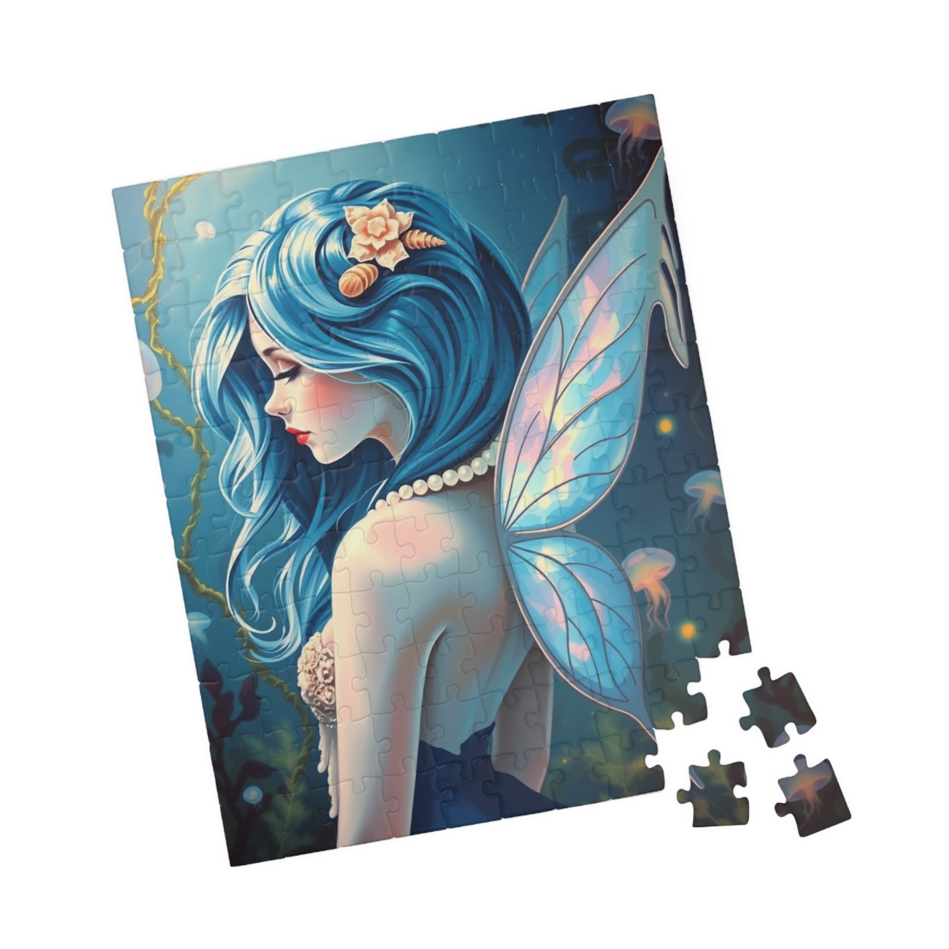 Ocean Whisperer Fairy Puzzle, 110 252 520 1014-piece Mythical Creature Jigsaw Game, Gift for Fairy Tale Lovers, Family Fun, Cozy Night In Puzzle The Puzzle Chest