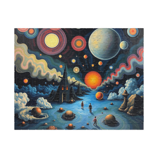 Cosmic Adventure Puzzle | Space Art Jigsaw for Adults | Relaxing Activity, Gift for Fantasy Lover Puzzle Enthusiast, Family Fun 252 pcs (Horizontal) Puzzle The Puzzle Chest
