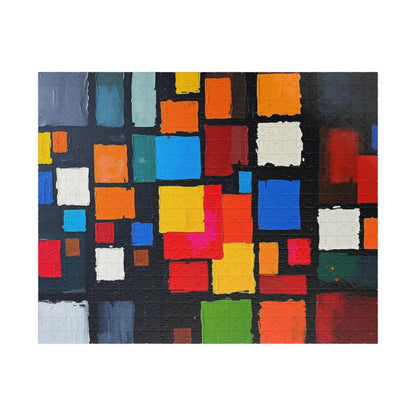 Colorful Abstract Puzzle for Art Lovers, Home Entertainment, Unique Gift for Friends and Family Activity Game Night, Adult Fun 520 pcs (Horizontal) Puzzle The Puzzle Chest