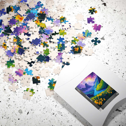 Serene Nature Daffodil Puzzle - Tranquil Flower Landscape Jigsaw Game, Perfect for Relaxation, Family Nights, Gift for Floral Art Lover Puzzle The Puzzle Chest