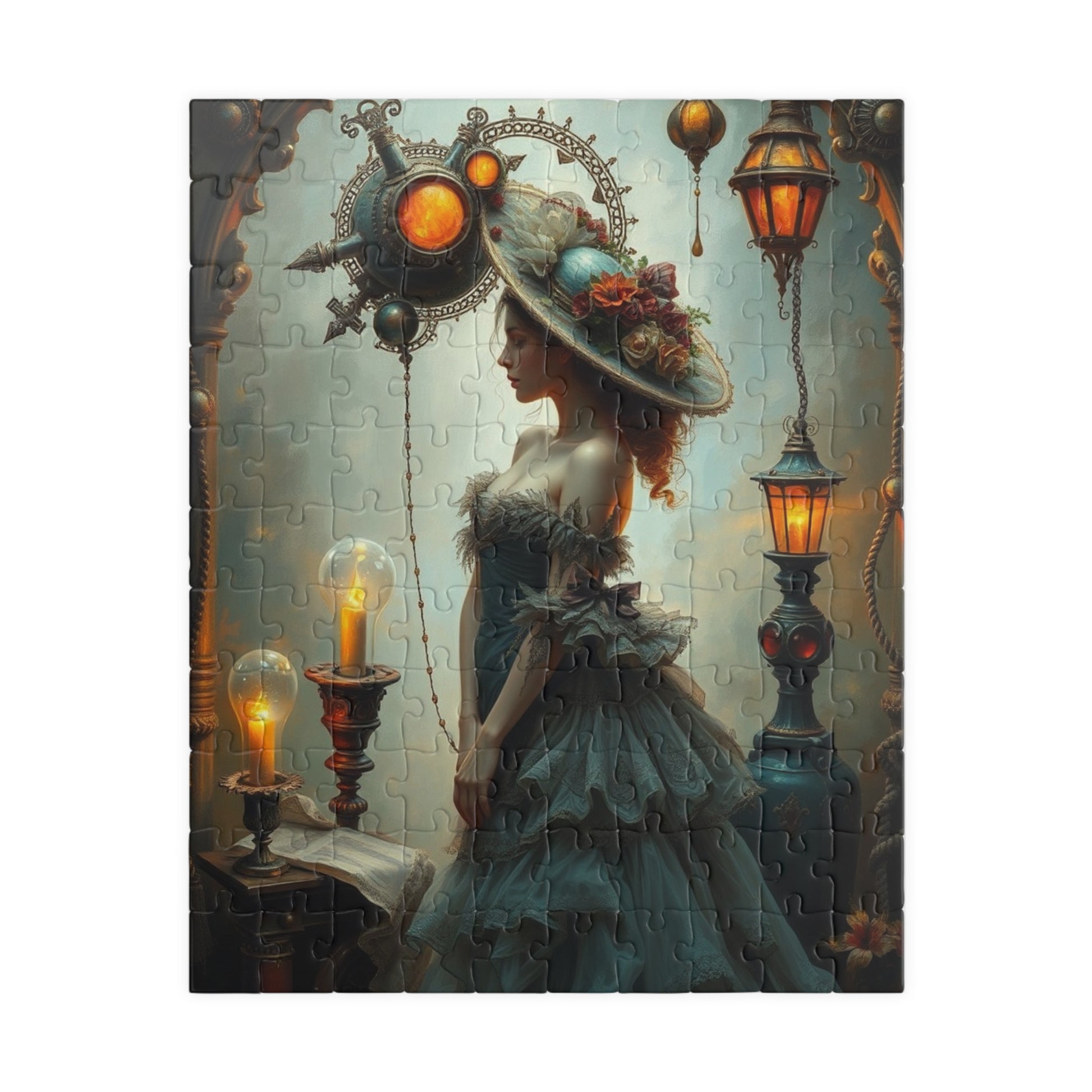 Steampunk Puzzle: Enchanting Design for Puzzle Lovers, Frameable Decor, Gift for Art Lover, Family Game Night Activity, Unique Art Piece 110 pcs (Vertical) Puzzle The Puzzle Chest
