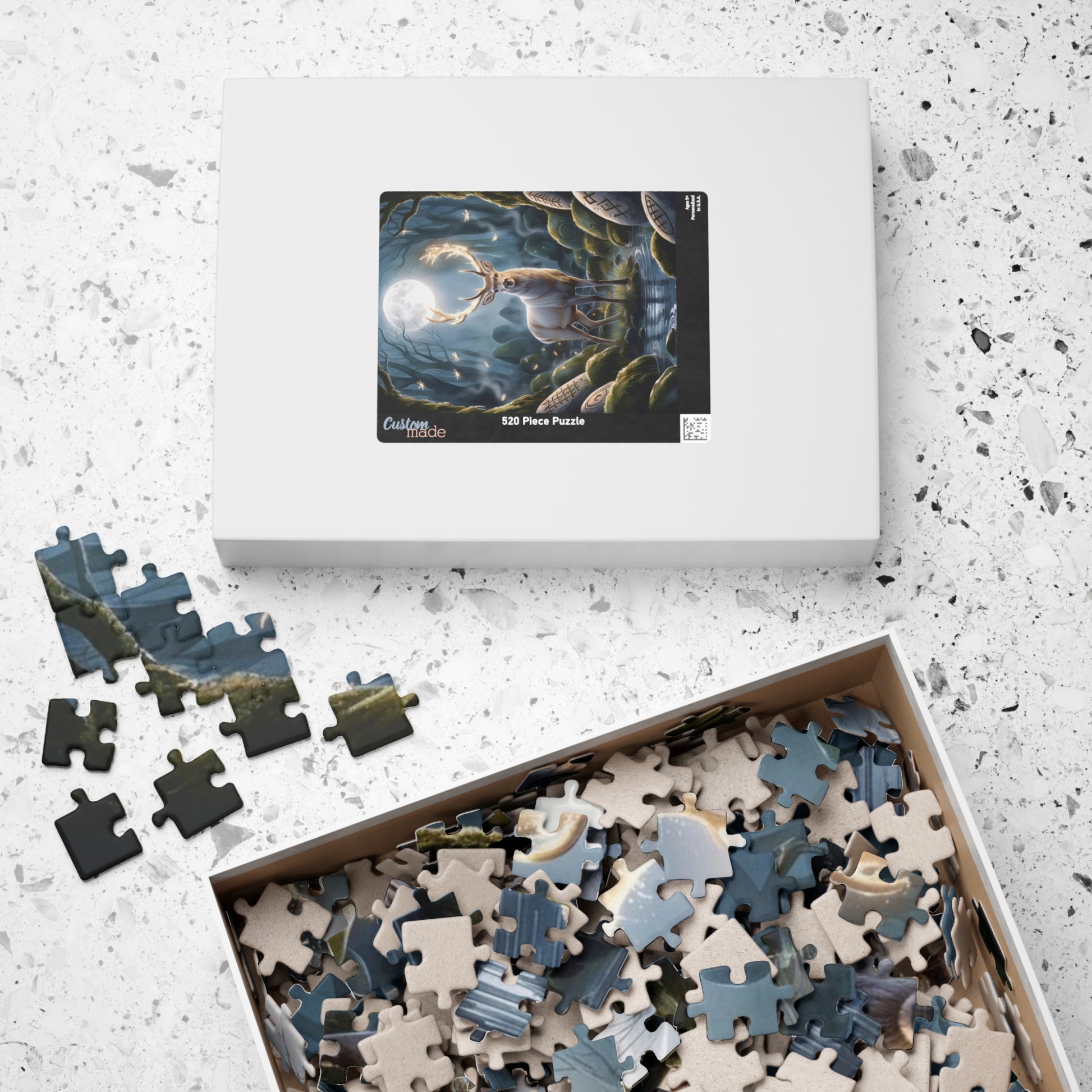 Majestic Stag Puzzle, Whimsical Deer Jigsaw Game, Mind Challenging Relaxing Indoor Activity for Puzzle Enthusiasts Animal Lovers, Nature Puzzle The Puzzle Chest