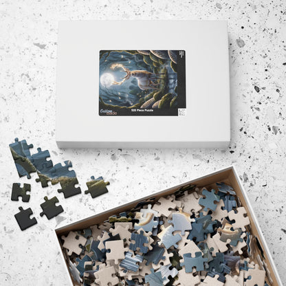 Majestic Stag Puzzle, Whimsical Deer Jigsaw Game, Mind Challenging Relaxing Indoor Activity for Puzzle Enthusiasts Animal Lovers, Nature Puzzle The Puzzle Chest