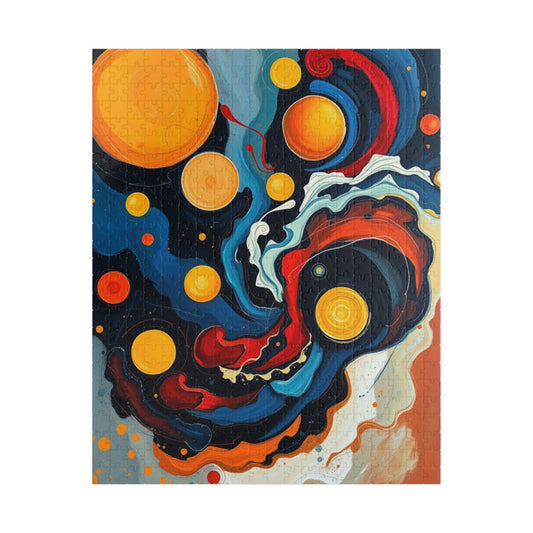 Cosmic Abstract Art Puzzle, 110-1014 Piece, Celestial Adult Jigsaw Game, Fun Family Activity, Unique Gifts for Space Lovers, Art Collectors 520 pcs (Vertical) Puzzle The Puzzle Chest