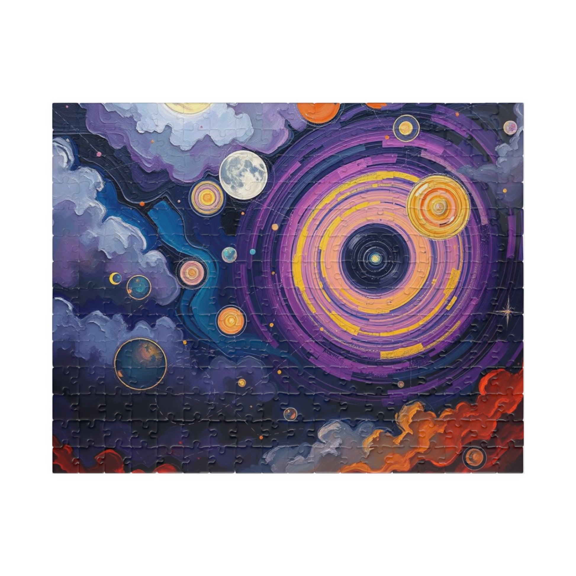 Cosmic Galaxy Abstract Puzzle for Adults, Space-Themed Game for Family Activity, Solo Fun, Holiday or Birthday Gift for Friends 252 pcs (Horizontal) Puzzle The Puzzle Chest