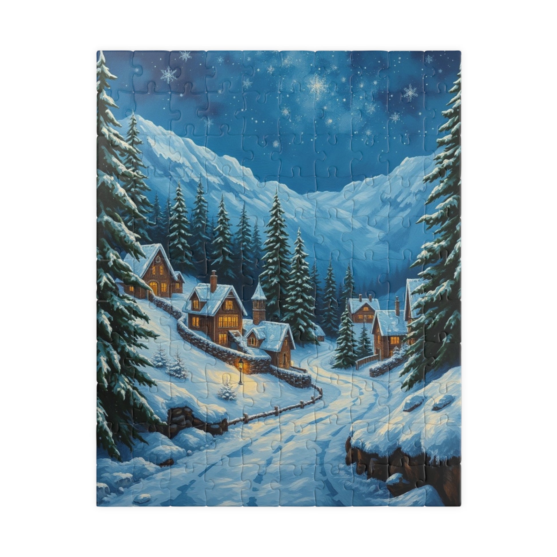 Winter Wonderland Puzzle - Cozy Home Scene, Jigsaw Puzzle for Family Fun, Holiday Activity, Gift Idea, Winter Decor, 110-1014 piece 110 pcs (Vertical) The Puzzle Chest