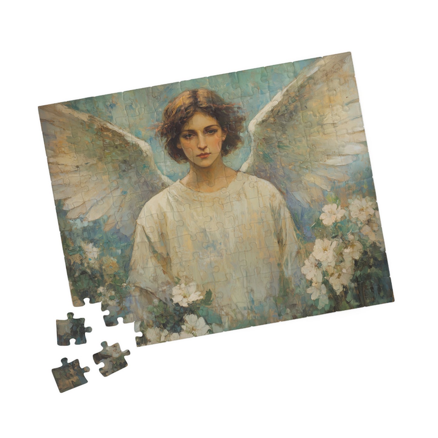 Angel Portrait Puzzle | Religious Art Jigsaw Game, Christian