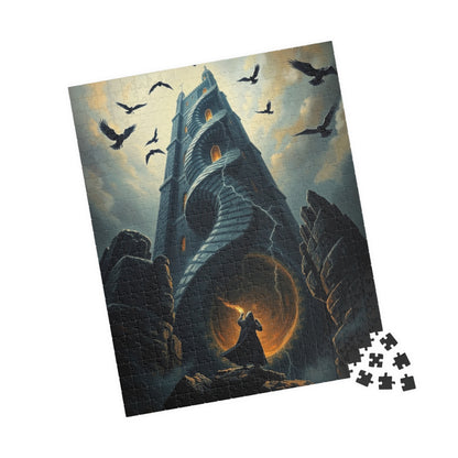 Gothic Tower Puzzle - 110/252/520/1014-Piece Jigsaw Game for Adults, Fantasy Art, Unique gift, Family Fun Indoor Activity, Brain Teaser Puzzle The Puzzle Chest