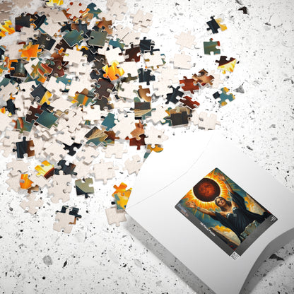 Mystical Solar Eclipse Puzzle | Powerful Sorceress Adult Jigsaw Game | Perfect for Gift, Family or Solo Fun, Nighttime Vibes, Introspection The Puzzle Chest