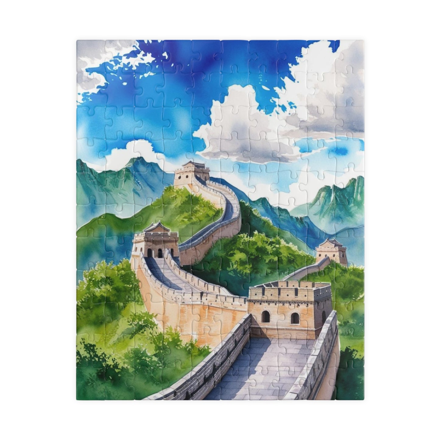 Great Wall of China Jigsaw Puzzle, Nature Landscape Tabletop Game, Puzzle Enthusiasts History Travel Lover, Family Activity, Hobby 110 pcs (Vertical) Puzzle The Puzzle Chest