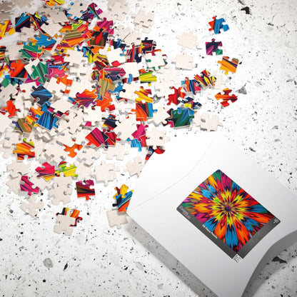 Colorful Floral Abstract Jigsaw Puzzle Game for Family or Solo Fun Puzzle The Puzzle Chest