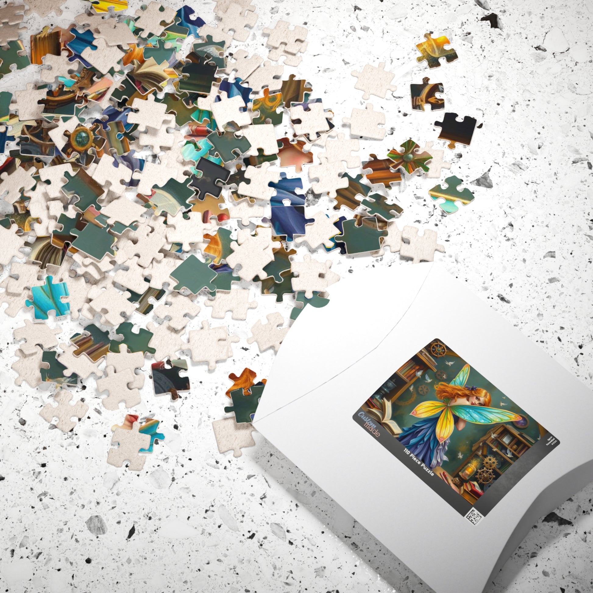 Enchanting Bookish Fairy Puzzle - Library Workshop, Steampunk Fantasy Jigsaw Puzzle Gift for Book Lovers, Puzzle Fanatics, Art Enthusiasts Puzzle The Puzzle Chest