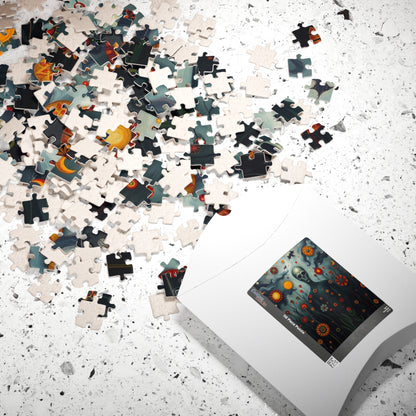 Mystical Skull Puzzle, Unique Art Puzzle, 110, 252, 520, 1014-piece, Home Entertainment, Gift for Puzzle Lovers, Halloween Decor Puzzle The Puzzle Chest
