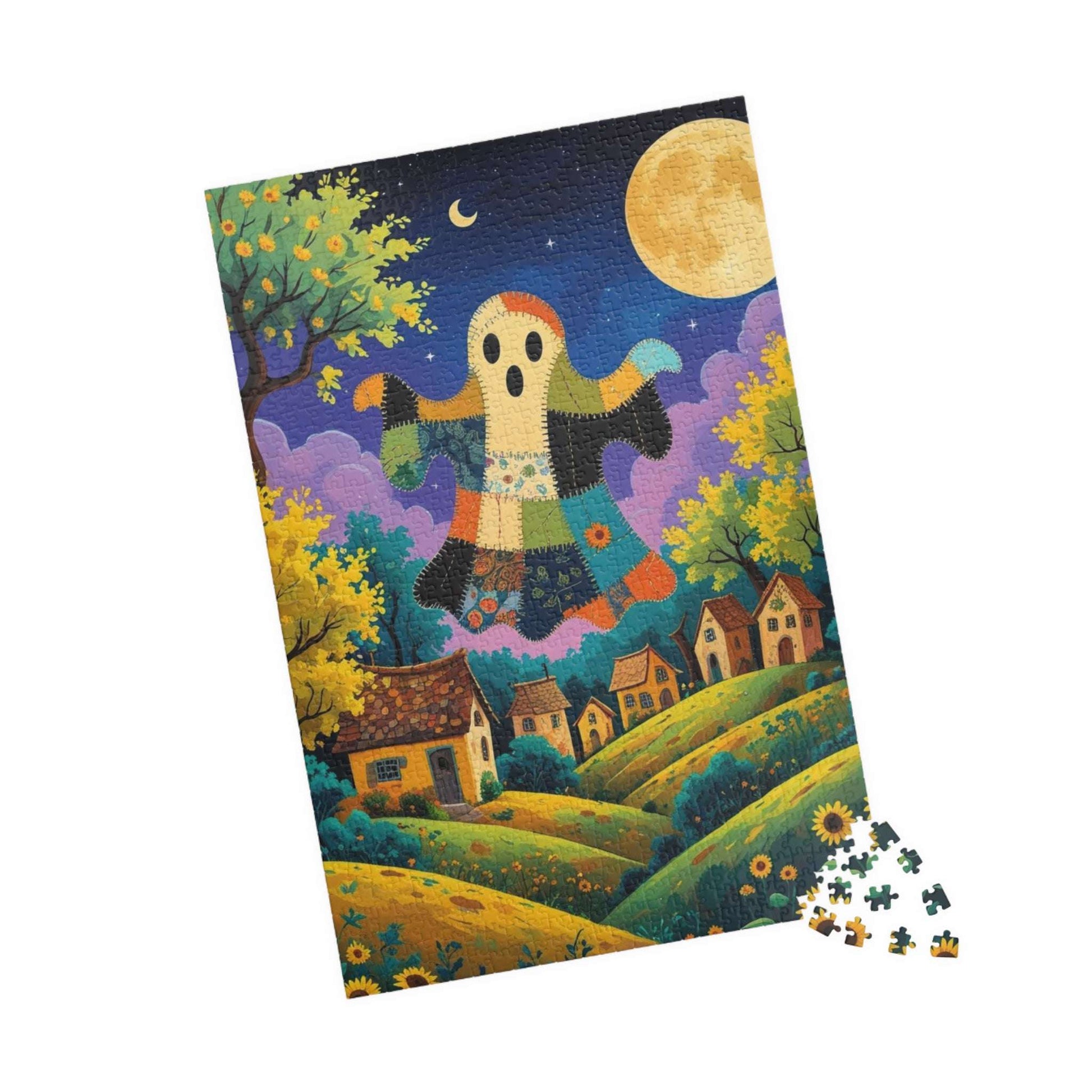 Haunted Village Halloween Jigsaw Puzzle