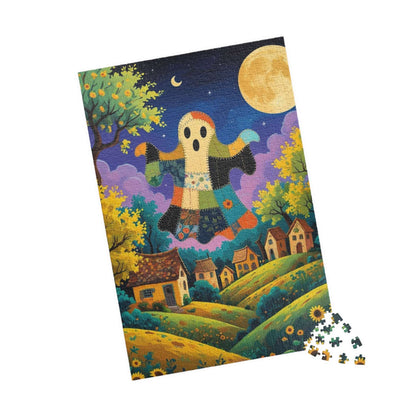 Haunted Village Halloween Jigsaw Puzzle