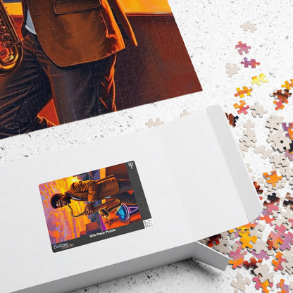 Jazz Evening Puzzle - Black Man Portrait, Black Art, Afro American Musician, Gift for Music Lovers, Family Entertainment, Creative Activity Puzzle The Puzzle Chest