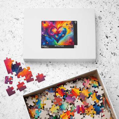 Celestial Love Jigsaw Puzzle, Pride Galaxy Puzzle, Cosmic Heart Puzzle, LGBTQ+ Puzzle Puzzle The Puzzle Chest