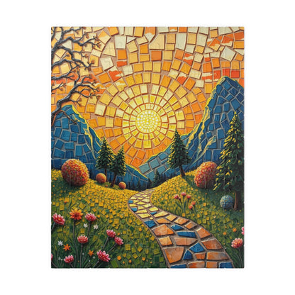 Vibrant Mosaic Landscape Puzzle, 110 to 1014 pieces, Colorful Nature Artwork, Fun Family Activity, Cozy Night In, Gift Idea, DIY Project 110 pcs (Vertical) Puzzle The Puzzle Chest