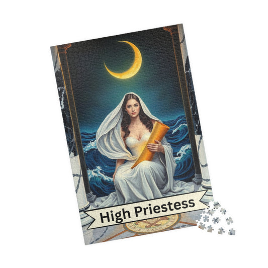 High Priestess Tarot Puzzle: Mystical Jigsaw Puzzle for Adults
