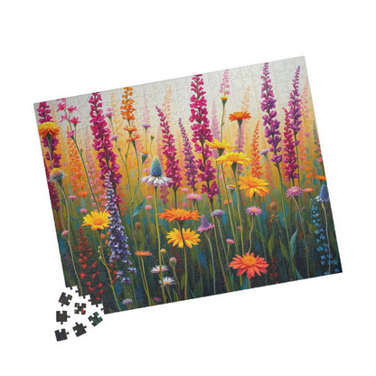 Floral Serenity Puzzle, Jigsaw Puzzle Game for Home Entertainment, Gift for Nature Lovers, Family Night, Mindfulness Activity, Brain Teaser Puzzle The Puzzle Chest