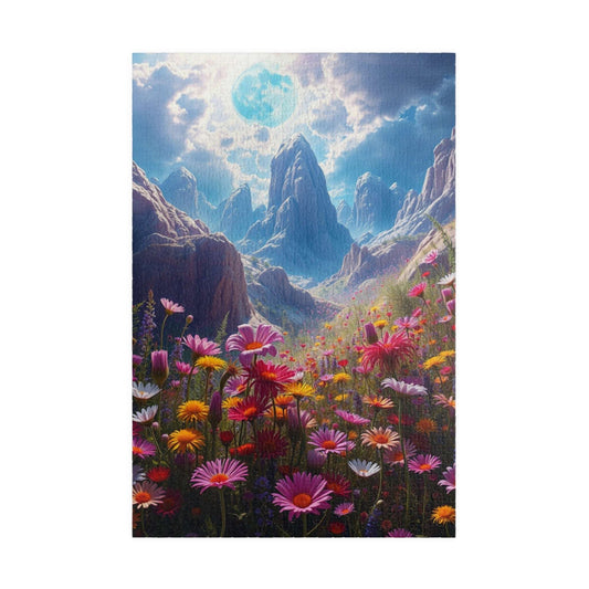 Nature's Serenity Landscape Puzzle, 110, 252, 520, 1014-piece, Floral Jigsaw Art Game for Mindfulness, Gift for Nature Lovers, Relaxation 1014 pcs (Vertical) Puzzle The Puzzle Chest