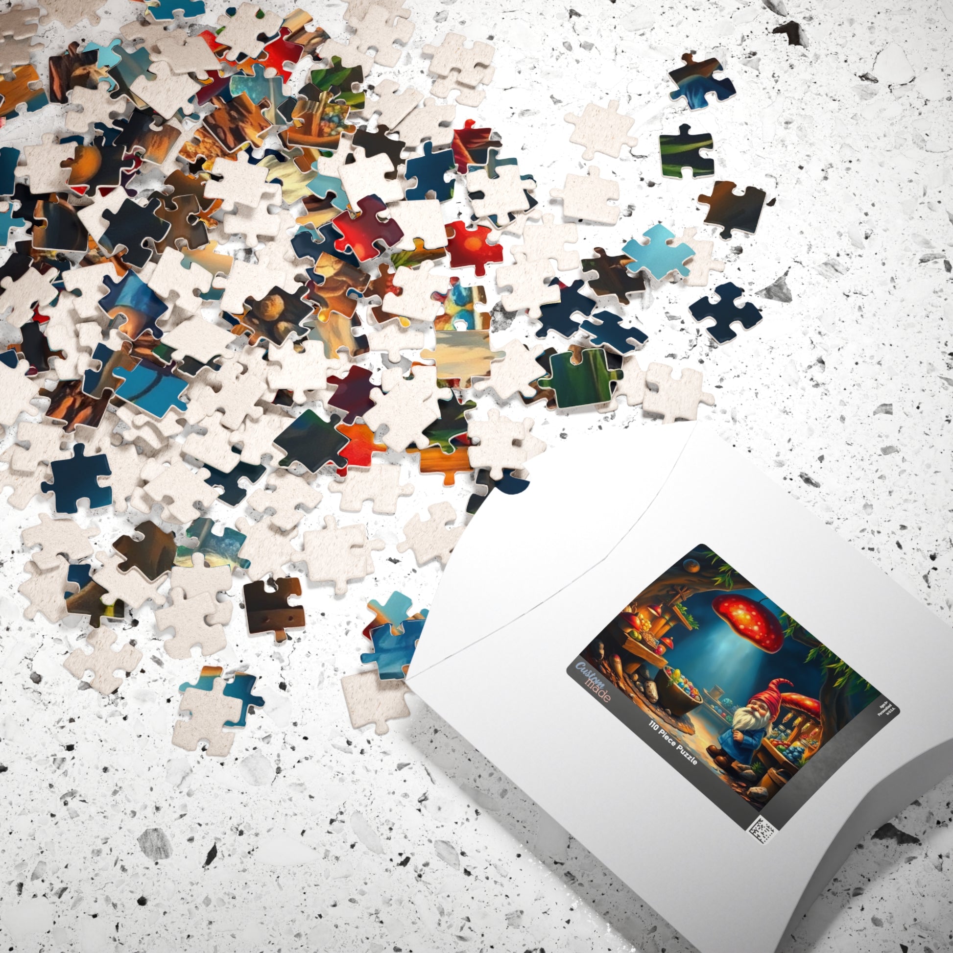 Hidden Mushroom Marketplace Puzzle, Fantasy Willow Tree Gnome Jigsaw Game for Adults and Teens, Puzzle Lover Gift, Mindfulness Puzzle The Puzzle Chest