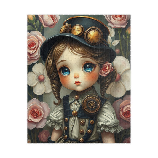 Whimsical Victorian Girl Puzzle, 110-1014 Piece Steampunk Jigsaw Game, Family Game, Gift for Adult and Teen Puzzle Lover, Home Entertainment 520 pcs (Vertical) Puzzle The Puzzle Chest