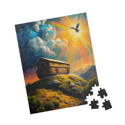 Scenic Art Puzzle - Rainbow Noah's Ark Design | 110, 252, 520, 1014-piece | Great for Family Game Night, Religious Gifts, Home Entertainment