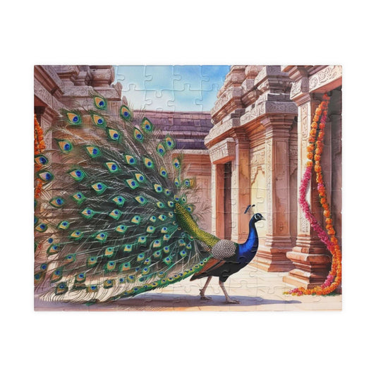 Peacock Jigsaw Puzzle - 110, 252, 520, 1014-Piece, Holiday or Birthday Gift for Animal Puzzle Lovers 110 pcs (Horizontal) Puzzle The Puzzle Chest