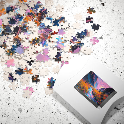 Mountain View Landscape Puzzle, 110-1014 Jigsaw Game for Adults, Colorful Art Puzzle for Relaxation, Nature Lover Gift, Family Fun Activity Puzzle The Puzzle Chest