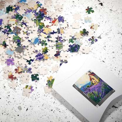 Lavender Field Puzzle, Tranquil Landscape Jigsaw, Gift for Nature Lovers, Home Decor, Family Activity, 110-1014 Pieces Puzzle The Puzzle Chest