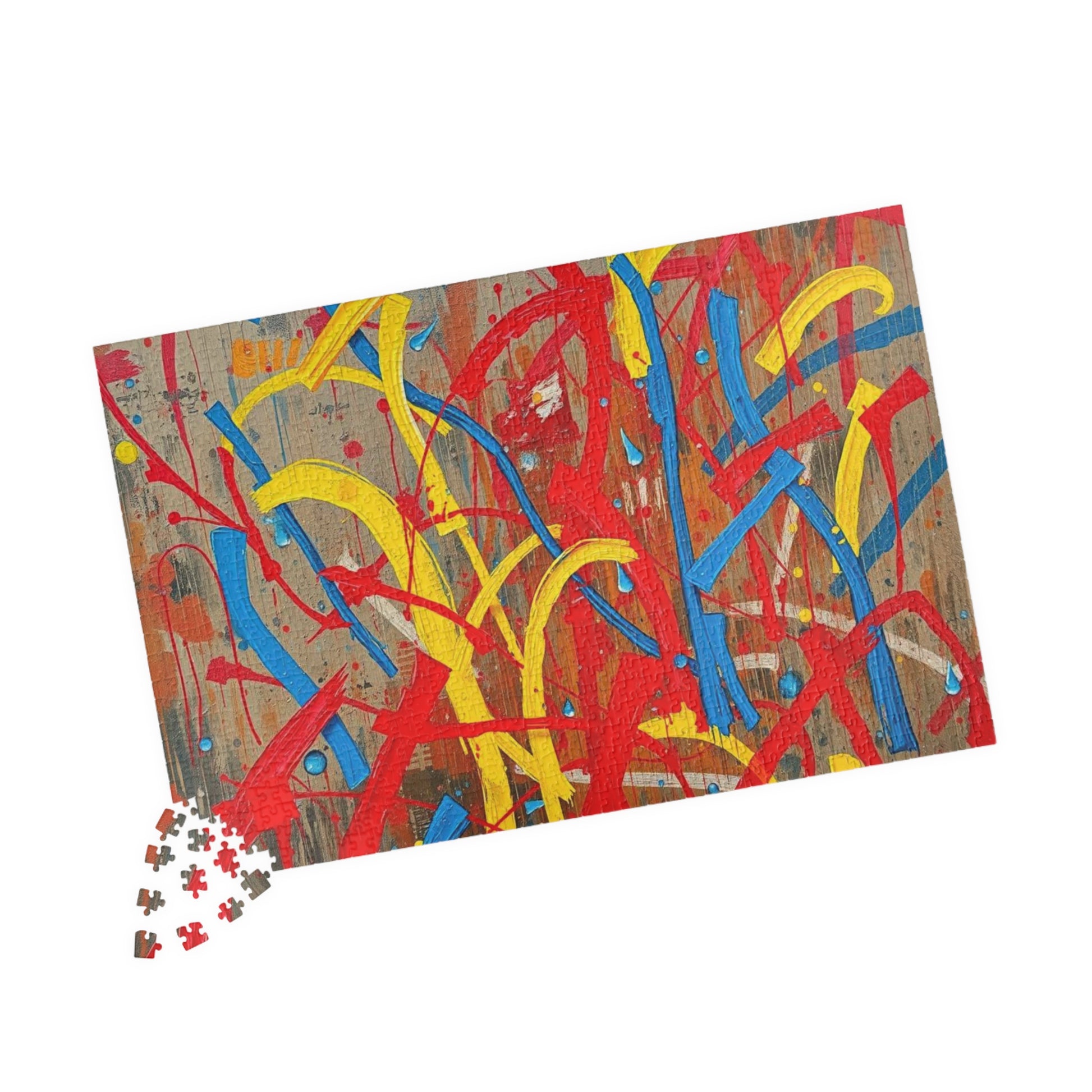 Abstract Colorful Jigsaw Puzzle Game for Adults, Vibrant Wall Art Piece Puzzle The Puzzle Chest