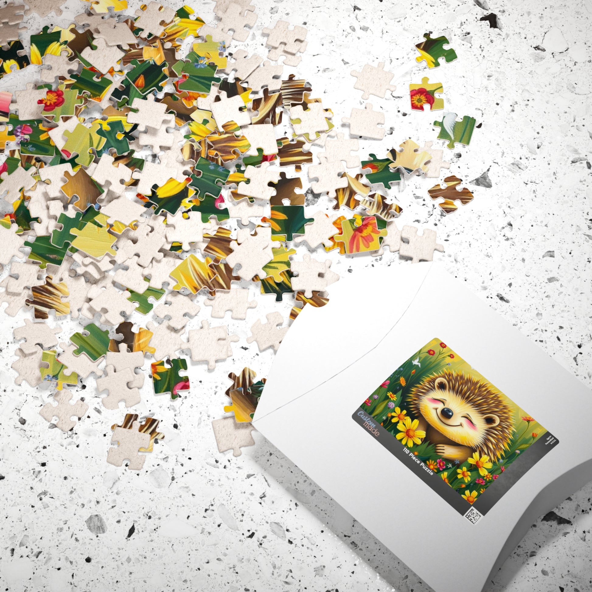 Adorable Hedgehog Jigsaw Puzzle | Mindfulness Activity, Perfect Gift for Animal Lovers, Family Fun Activity, Brain Teaser Puzzle The Puzzle Chest