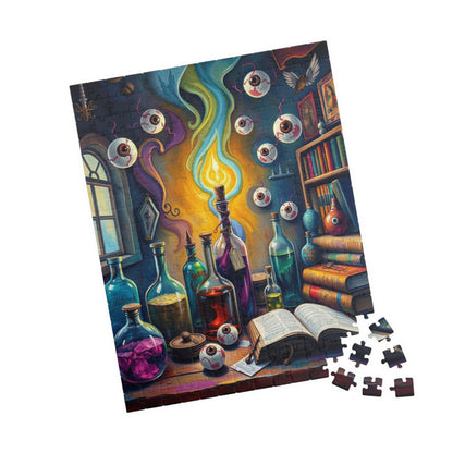 Mystical Potion Lab Jigsaw Puzzle, 110, 252, 520-piece Puzzle for Game Night, Halloween Family or Solo Activity, Gift for Friend