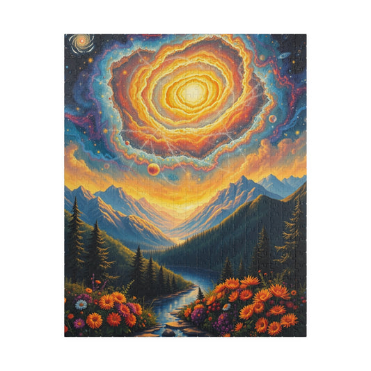 Stunning Cosmic Landscape Puzzle - 110, 252, 520, 1014-piece, Family Activity, Space Lover Gift, Home Decor, Unique Gift Idea 520 pcs (Vertical) Puzzle The Puzzle Chest